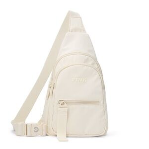 NWOT PINK Victoria's Secret Nylon Sling Backpack